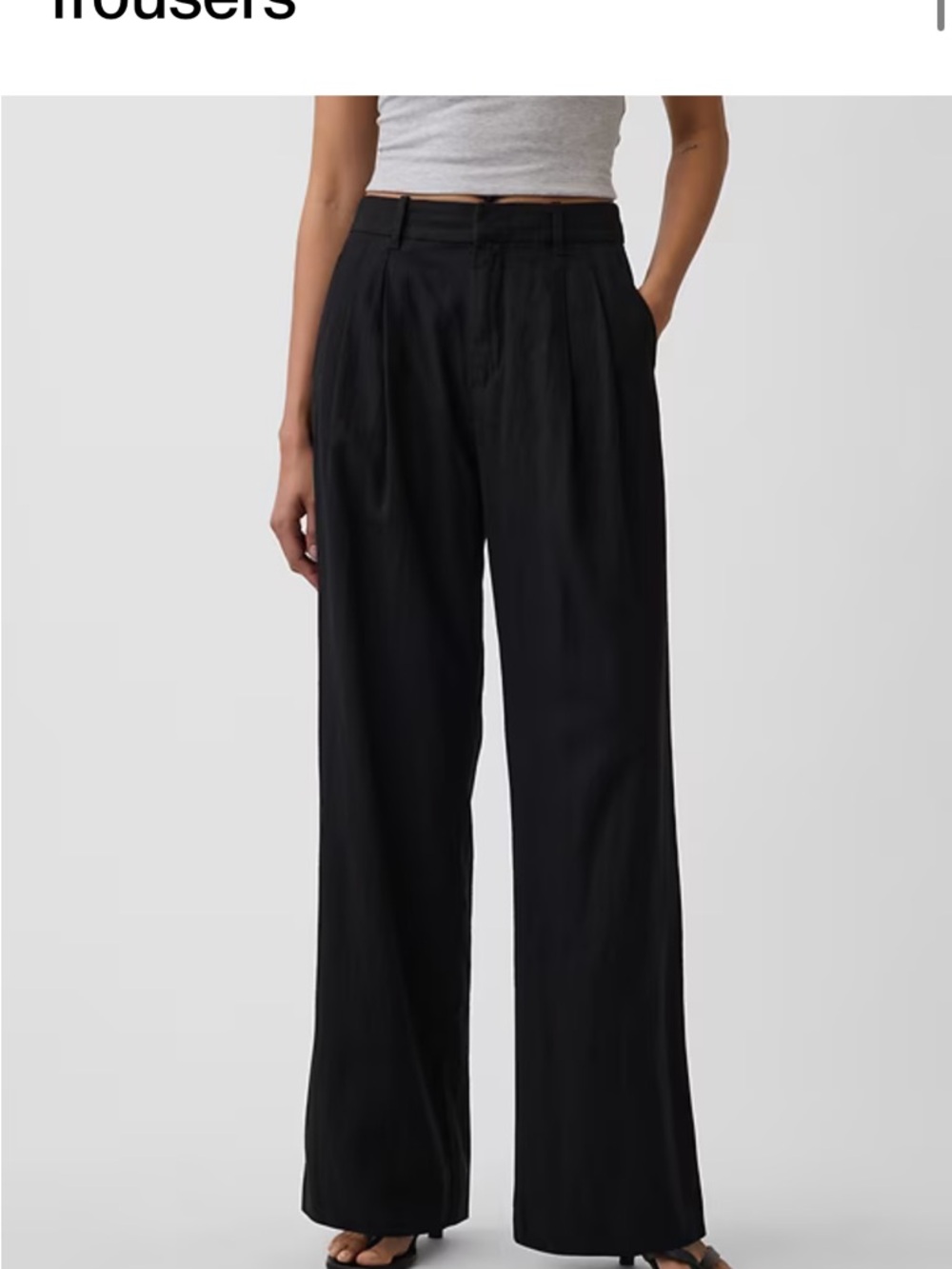 GAP Black High-Rise Trousers